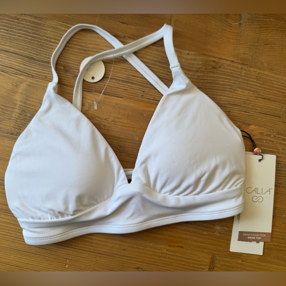 CALLA White Bikini Top
